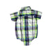 A Green Short Sleeve Bodysuits from RuggedButts in size 6-12M for boy. (Back View)