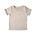 A Beige Short Sleeve T Shirts from Raph and Remy in size 3-6M for neutral. (Front View)