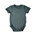 A Green Short Sleeve Bodysuits from Raph and Remy in size 3-6M for neutral. (Front View)