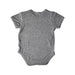 A Grey Short Sleeve Bodysuits from Raph and Remy in size 3-6M for neutral. (Back View)