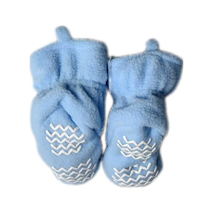 A Blue Booties from Hudson Baby in size 6-12M for boy. (Back View)