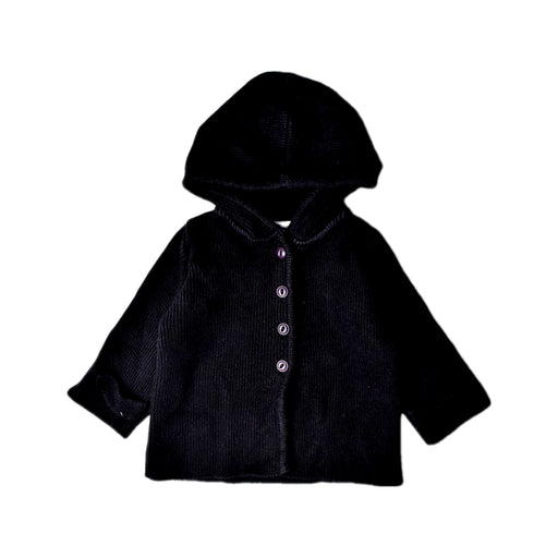 A Black Buttoned Sweatshirts from Purebaby in size 0-3M for neutral. (Front View)