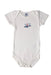 A White Short Sleeve Bodysuits from Petit Bateau in size 3T for girl. (Front View)
