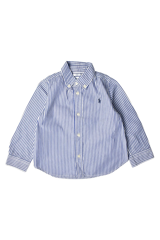 A Blue Long Sleeve Shirts from Ralph Lauren in size 18-24M for boy. (Front View)