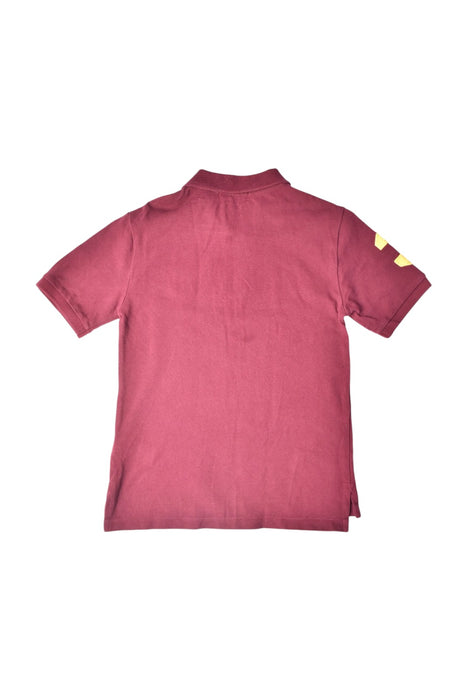A Burgundy Short Sleeve Polos from Polo Ralph Lauren in size 8Y for boy. (Back View)