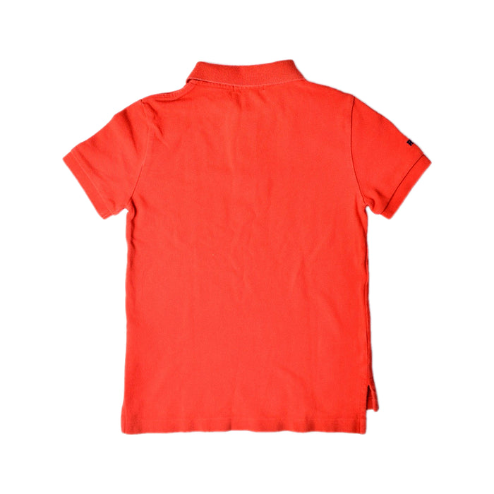 A Red Short Sleeve Polos from Polo Ralph Lauren in size 5T for boy. (Back View)