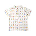 A White Short Sleeve Polos from Le Petit Society in size 2T for boy. (Front View)
