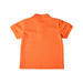 A Orange Short Sleeve Polos from Le Petit Society in size 3T for boy. (Back View)