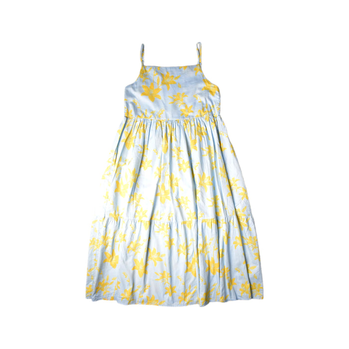 A Blue Sleeveless Dresses from Elly in size 14Y for girl. (Front View)