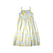 A Blue Sleeveless Dresses from Elly in size 14Y for girl. (Front View)