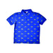 A Blue Short Sleeve Polos from Lacoste in size 12Y for boy. (Front View)