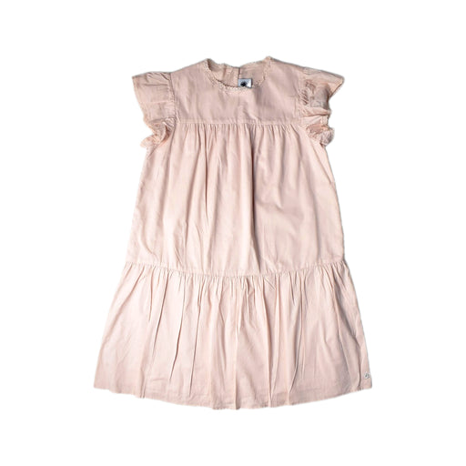 A Pink Short Sleeve Dresses from Petit Bateau in size 12Y for girl. (Front View)