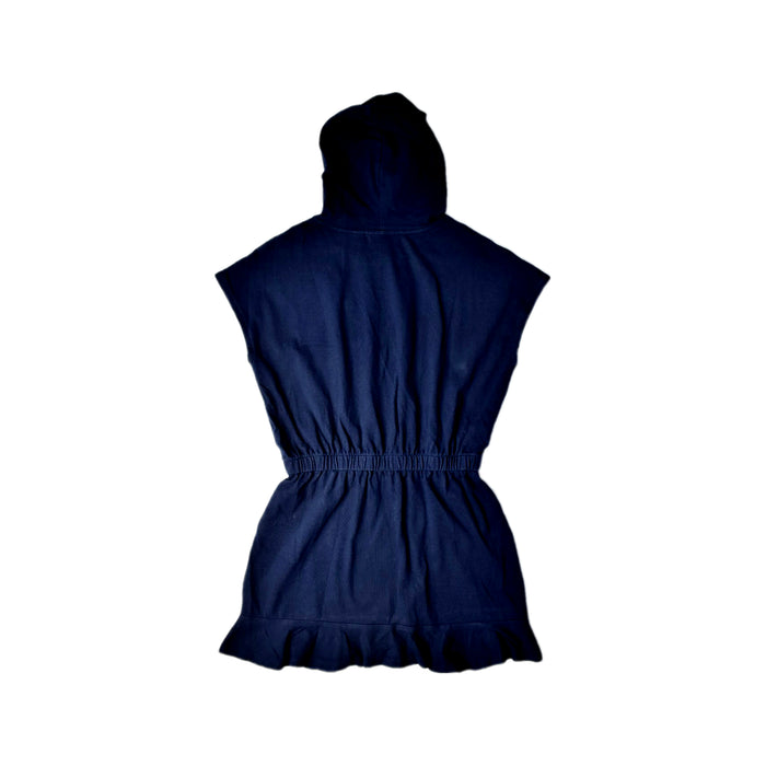 A Navy Sleeveless Dresses from Lacoste in size 10Y for girl. (Back View)