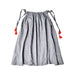 A Grey Sleeveless Dresses from Le Petit Society in size 2T for girl. (Back View)