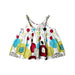 A Multicolour Sleeveless Dresses from Catimini in size 3T for girl. (Back View)