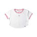 A White Short Sleeve Tops from Lee in size 3T for girl. (Front View)