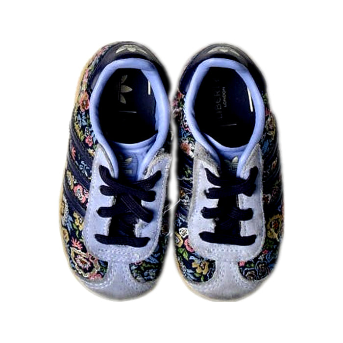 A Black Sneakers from Adidas in size 12-18M for girl. (Back View)