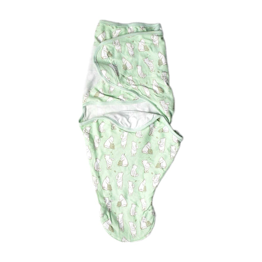 A Green Swaddles from Aden & Anais in size 0-3M for neutral. (Front View)