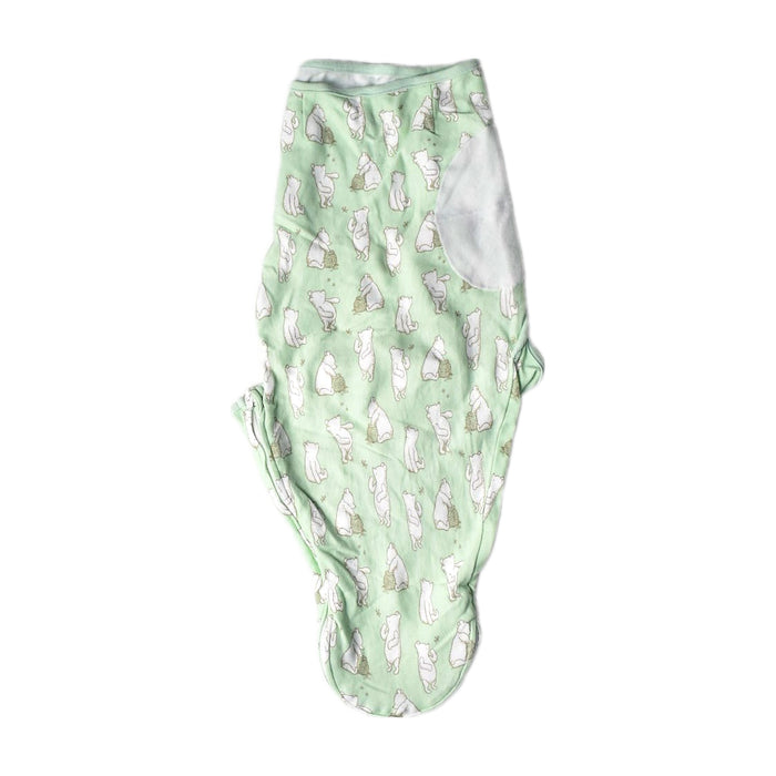 A Green Swaddles from Aden & Anais in size 0-3M for neutral. (Back View)