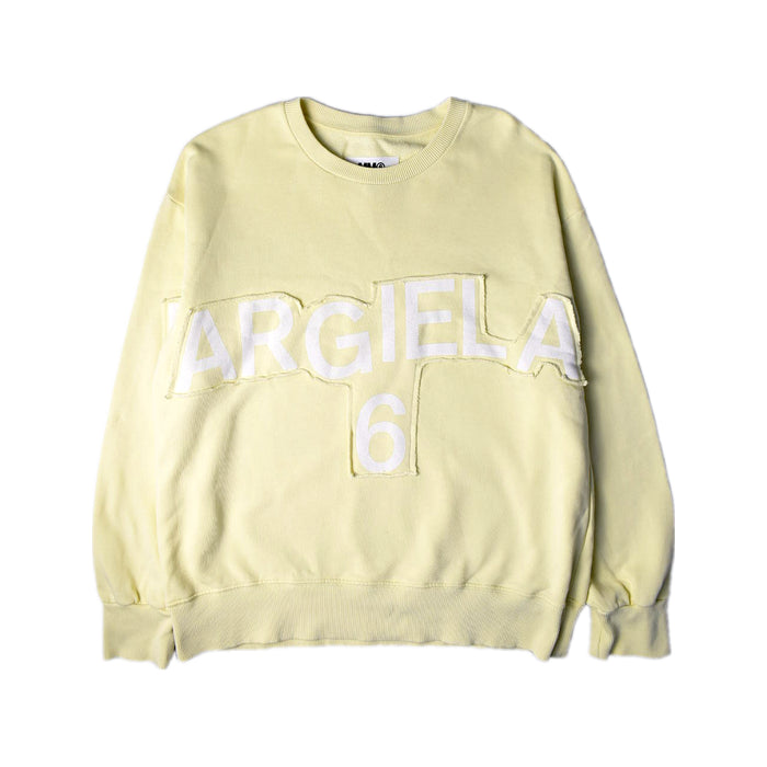 A Yellow Crewneck Sweatshirts from Maison Margiela in size 12Y for neutral. (Front View)