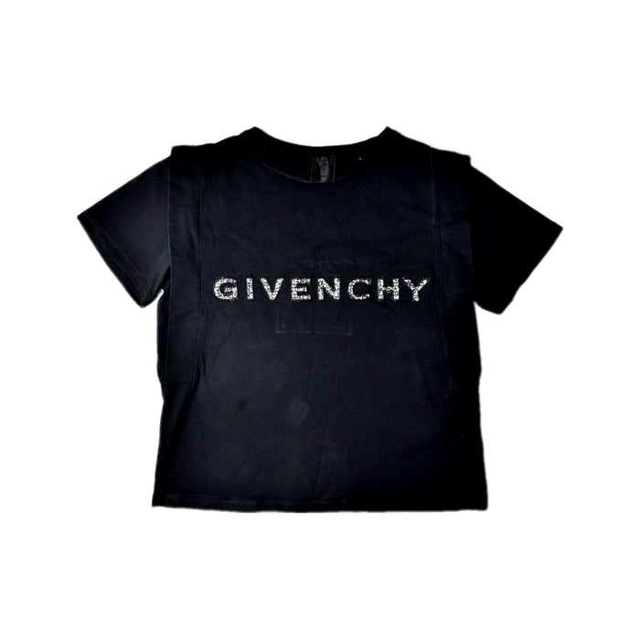 A Black Short Sleeve T Shirts from Givenchy in size 12Y for girl. (Front View)