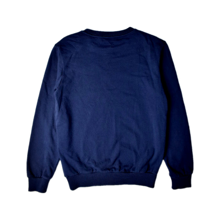 A Navy Crewneck Sweatshirts from Balmain in size 12Y for boy. (Back View)
