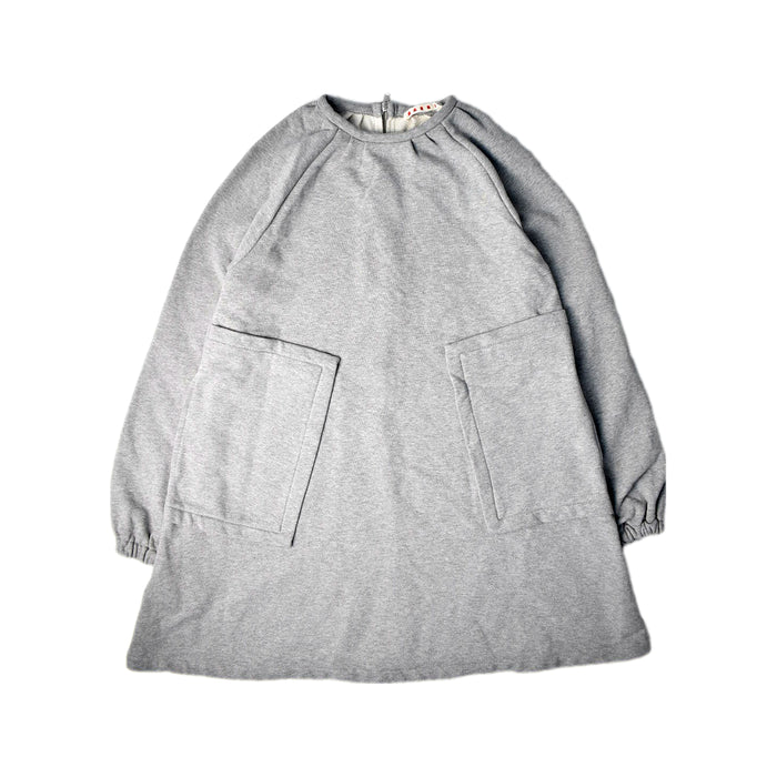 A Grey Sweater Dresses from Marni in size 12Y for girl. (Front View)