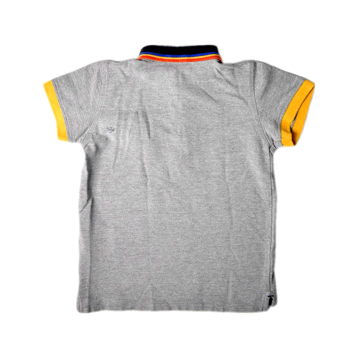 A Grey Short Sleeve Polos from Armani in size 3T for boy. (Back View)