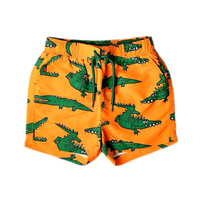 A Orange Swim Shorts from Stella McCartney in size 3T for boy. (Front View)