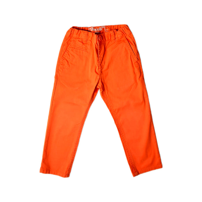 A Orange Casual Pants from Chateau de Sable in size 3T for boy. (Front View)
