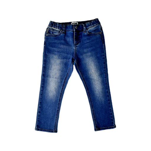 A Blue Jeans from Moschino in size 3T for neutral. (Front View)