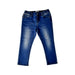 A Blue Jeans from Moschino in size 3T for neutral. (Front View)