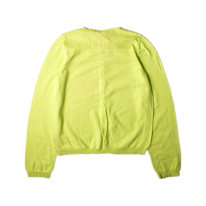 A Yellow Cardigans from Petit Bateau in size 12Y for girl. (Back View)
