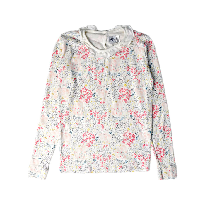 A White Pyjama Sets from Petit Bateau in size 12Y for girl. (Front View)