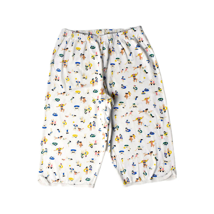 A White Pyjama Sets from Petit Bateau in size 12Y for girl. (Back View)