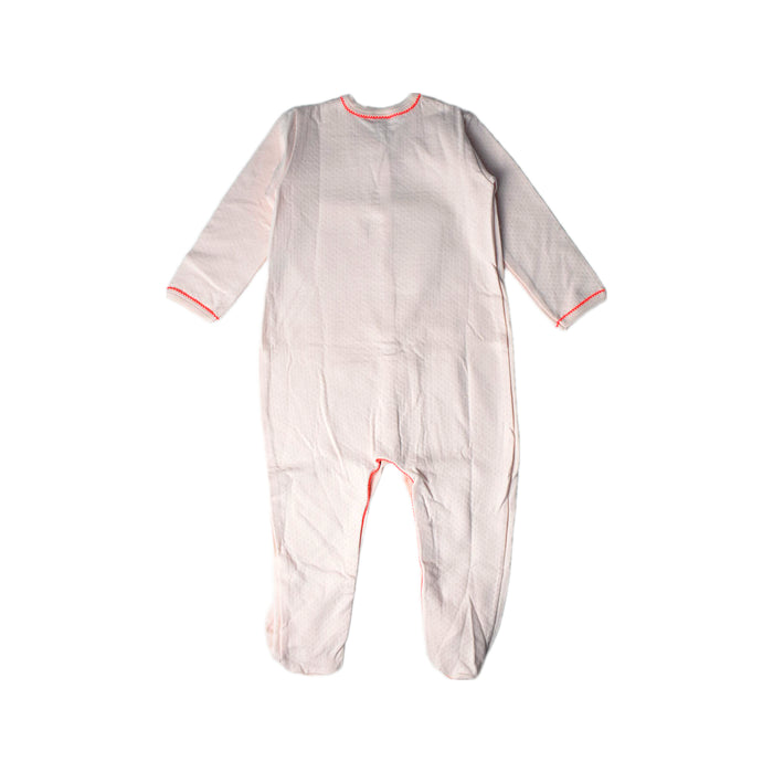 A Pink Long Sleeve Jumpsuits from Petit Bateau in size 2T for girl. (Back View)