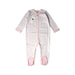 A Pink Long Sleeve Jumpsuits from Petit Bateau in size 2T for girl. (Front View)