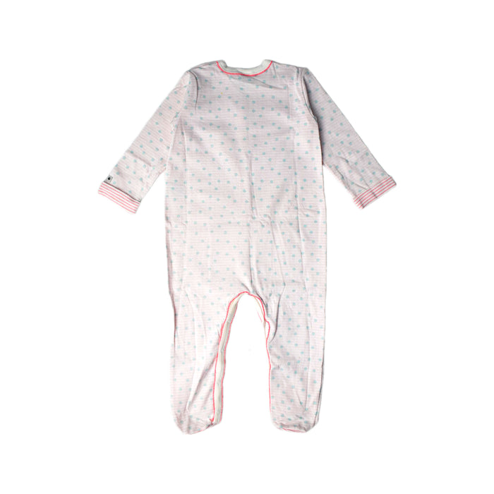 A Pink Long Sleeve Jumpsuits from Petit Bateau in size 2T for girl. (Back View)