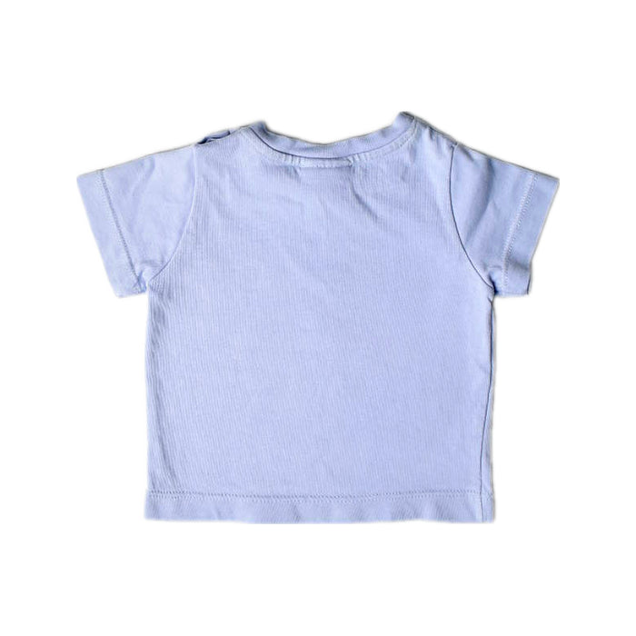 A Blue Short Sleeve T Shirts from Jacadi in size 3-6M for boy. (Back View)