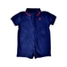A Navy Short Sleeve Rompers from Ralph Lauren in size 3-6M for boy. (Front View)
