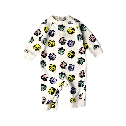 A White Long Sleeve Jumpsuits from Stella McCartney in size 0-3M for boy. (Front View)