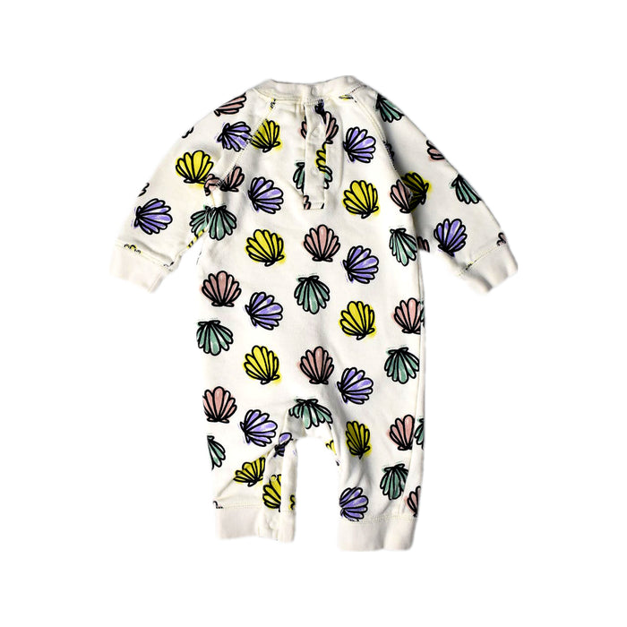 A White Long Sleeve Jumpsuits from Stella McCartney in size 0-3M for boy. (Back View)