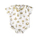 A White Short Sleeve Bodysuits from Atelier Choux in size 3-6M for neutral. (Front View)