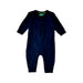 A Navy Long Sleeve Jumpsuits from Little Green Radicals in size 0-3M for boy. (Front View)