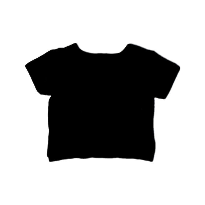 A Black Short Sleeve Tops from Hunter + Boo in size 3-6M for neutral. (Front View)