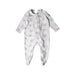 A Grey Onesies from Seed in size 3-6M for boy. (Front View)