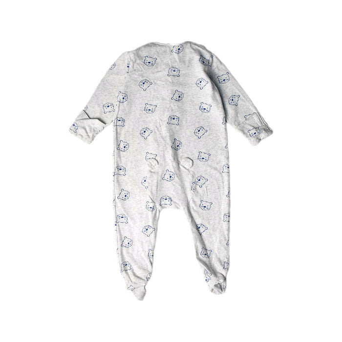 A Grey Onesies from Seed in size 3-6M for boy. (Back View)