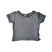 A Grey Short Sleeve Tops from Hunter + Boo in size 0-3M for neutral. (Front View)