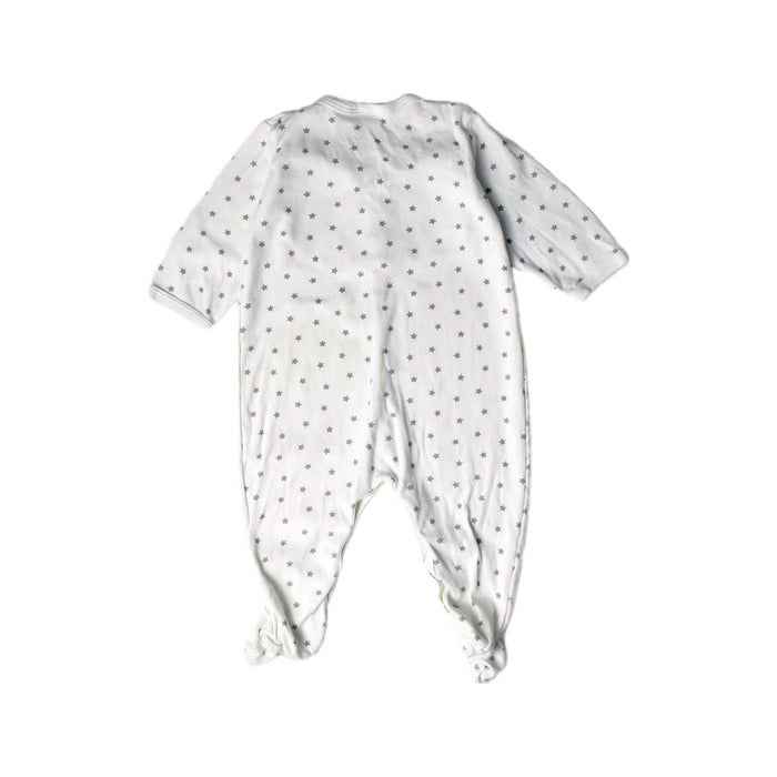 A White Long Sleeve Jumpsuits from Petit Bateau in size 3-6M for boy. (Back View)