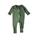 A Green Long Sleeve Jumpsuits from Raph and Remy in size 0-3M for boy. (Front View)